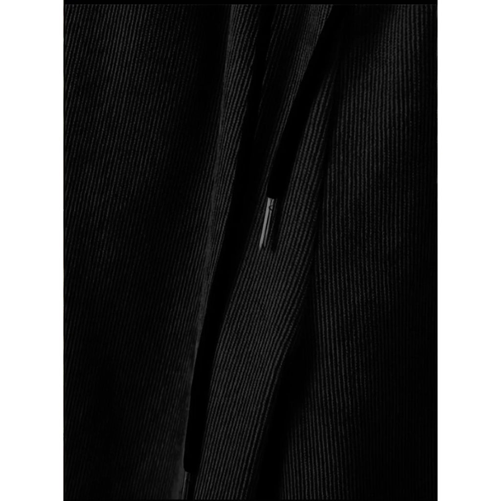 Men's suit Solid color corduroy suit Long sleeve shirt and pants casual suit