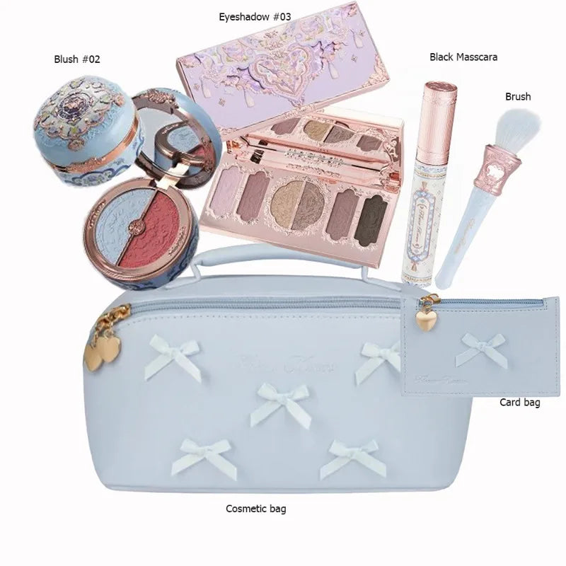 Makeup Set Swan Ballet Concealer Palette Embossed Blusher Shine Lipstick Kit With Bag THE SWEETIE BEAR Bunny Garden