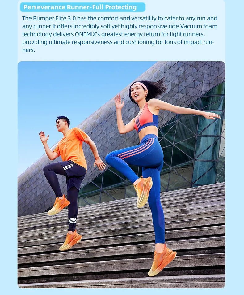 New Cushioning Running Shoes For Men Suitable Heavy Runners Lace Up Sports Women Non-slip Outdoor Athletic Male Sneakers