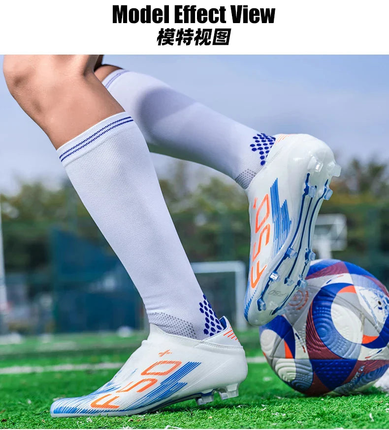 New Men's Soccer Shoes Grass Ultralight Sport Comfortable Indoor Cleats Non Slip Fg Turf Futsal Adult Non-Slip Football Boots