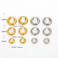 Jewelry Waterproof & Tarnish Free Minimalist PVD New Small Circle Huggie Stainless Steel Earring for Women