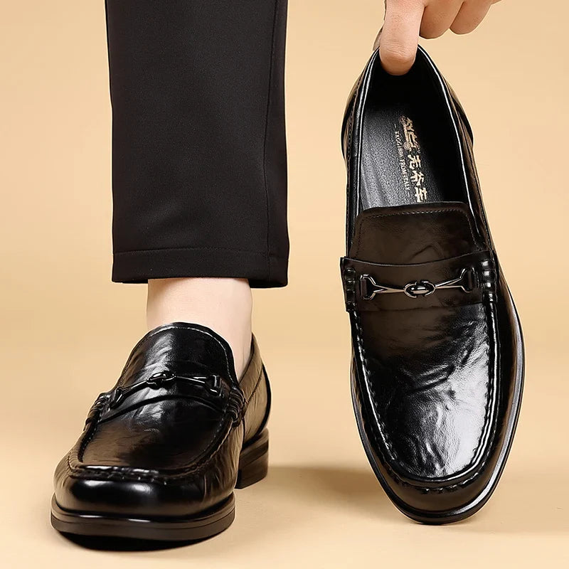 Fashion Style Man Casual Shoes Comfortable Luxury Loafers Leisure Walk Men Slip on Flats All-match Male Business Shoes Moccasins