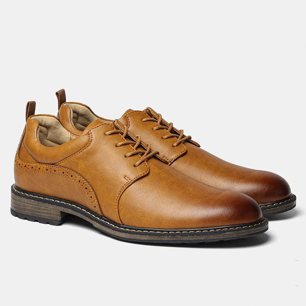 40-46 Size Men's Casual Leather Shoes Comfortable Fashion Brand 2025 Trendy Footwear