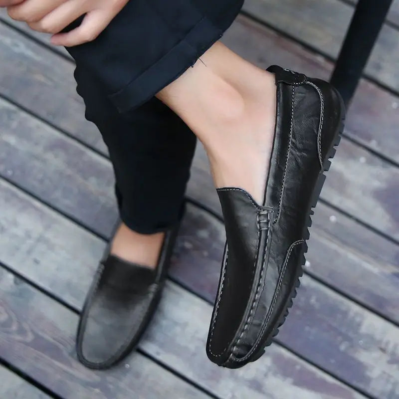 Men's Casual Leather Wedding Shoes – Comfortable Formal Wear EU 40–47