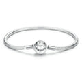 925 Sterling Silver Classic Family Forever Snake Chain Bracelets for Women Fine Jewelry 14CM 17CM 19CM