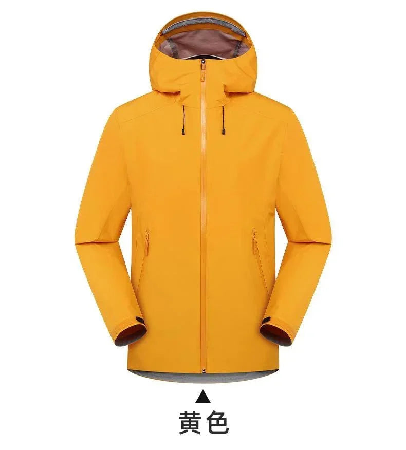 Beta Embroidery Logo Rain Jacket Sports Climbing Windproof Waterproof Three Layer Ski Camping Outdoor Mountain Unisex Coat