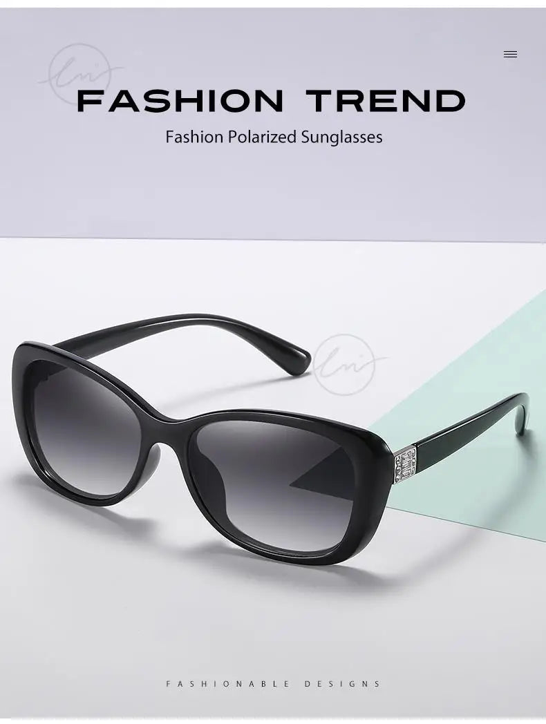 Young Style Women's Sunglasses Gradient Polarized Driving Glasses Luxury Design Ladies Elegant Lunette De Soleil Femme