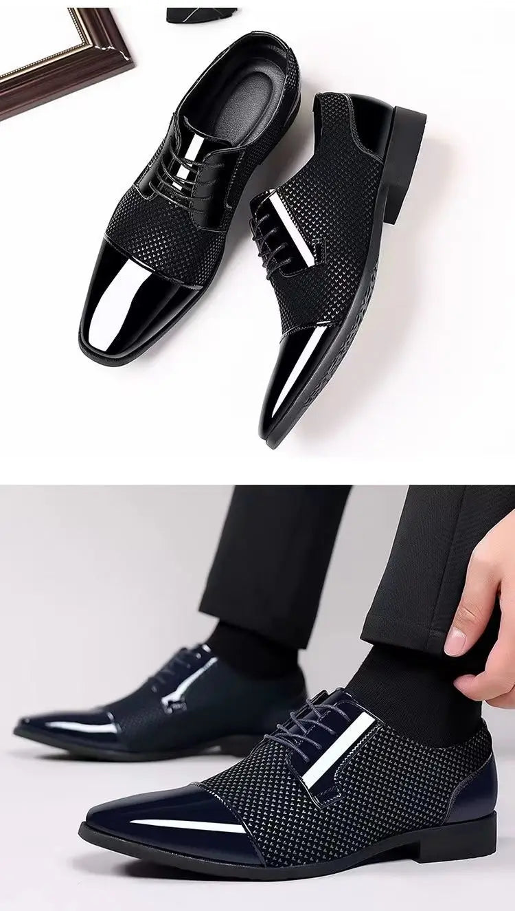 Dress Shoes Man Casual Business Pointed Toe Social Shoe for Men Breathable In Summer Leather Luxury Designer Clothing Low Price