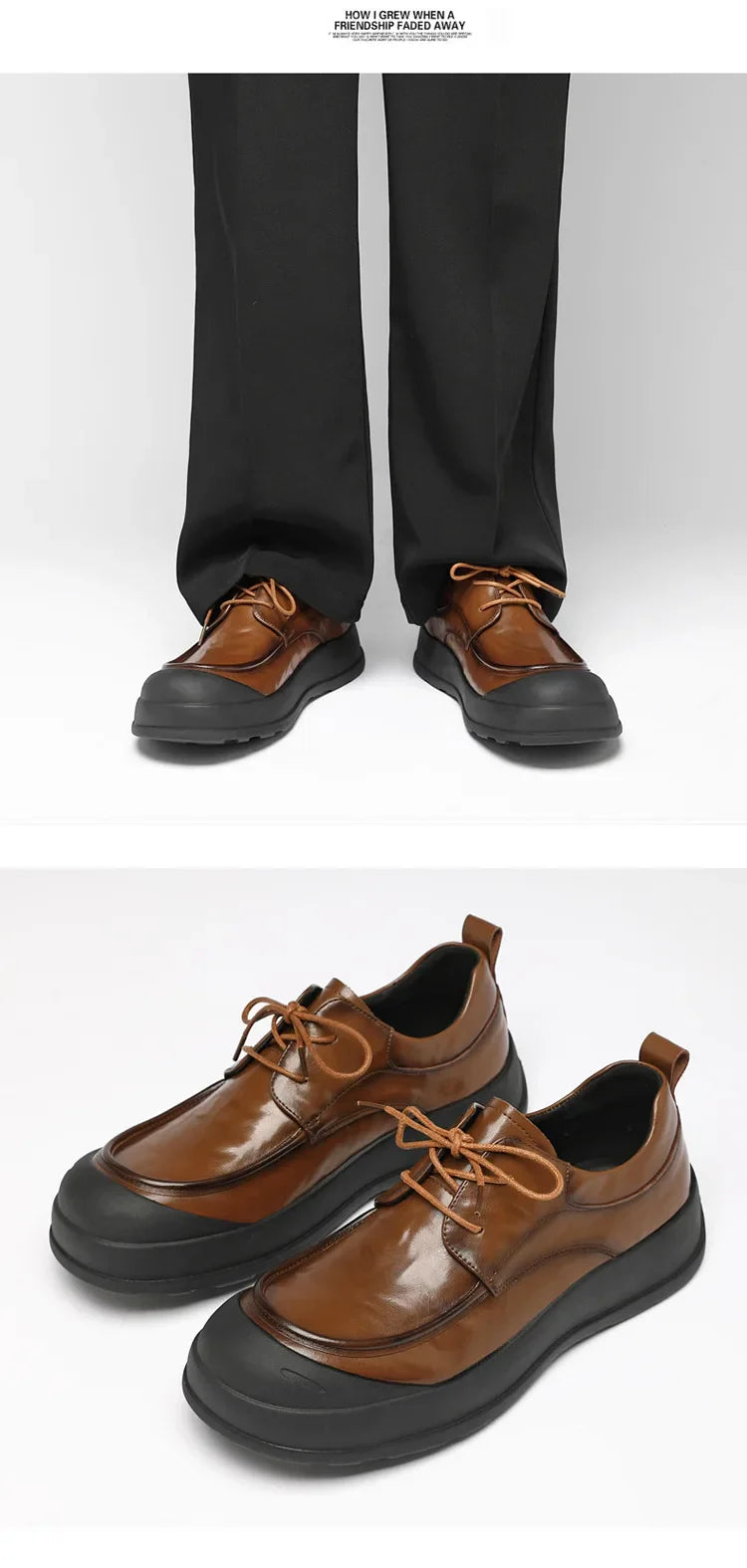 Spring New Designer Business Casual Shoes for Men Black Genuine Leather Shoes Male British Style Soft Sole Fashion Shoe Man