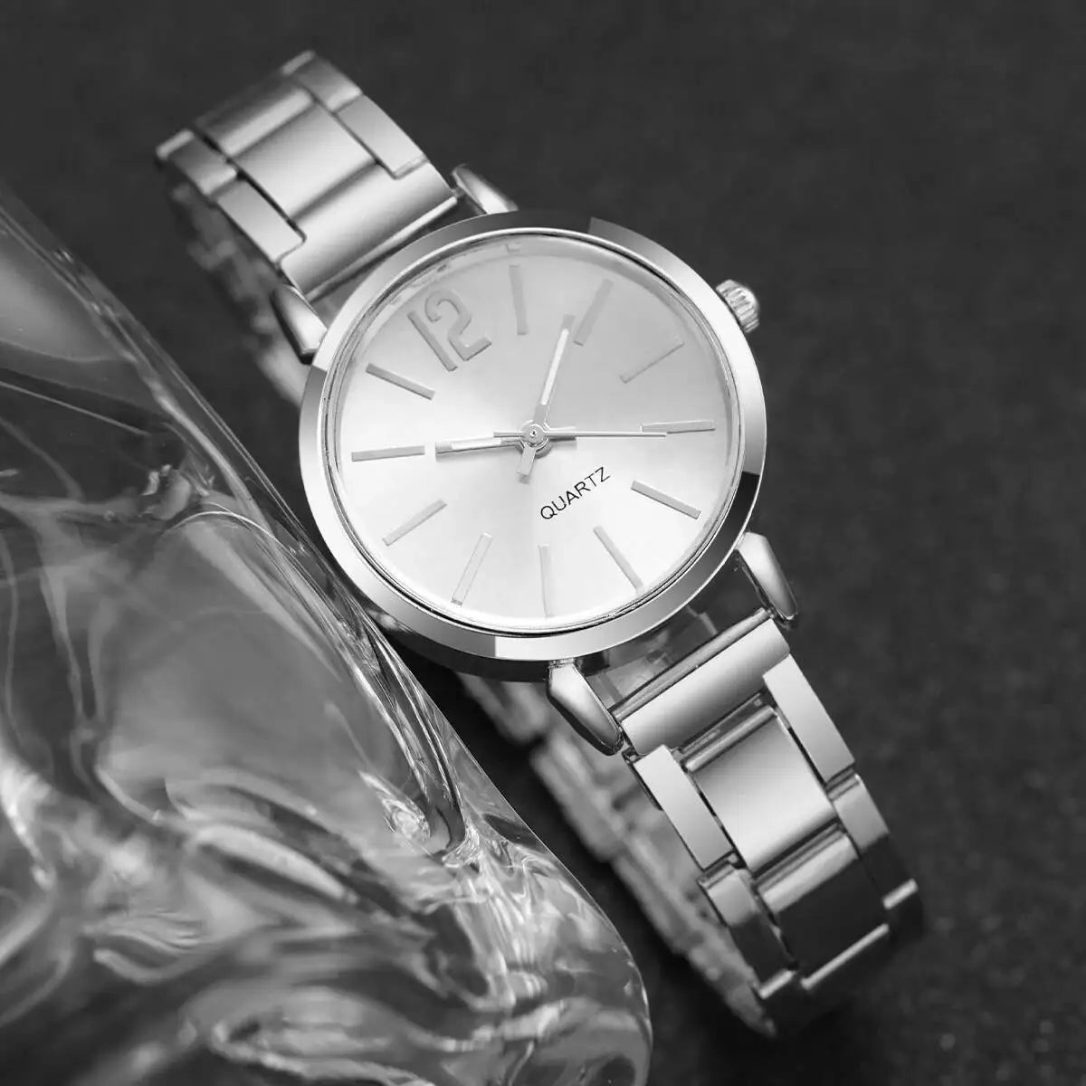 1/2/3PCS Simple Dial Women Quartz Watch Fashion Small Ladies Wristwatch Reloj Mujer Girls Clock Gift（Without Box）