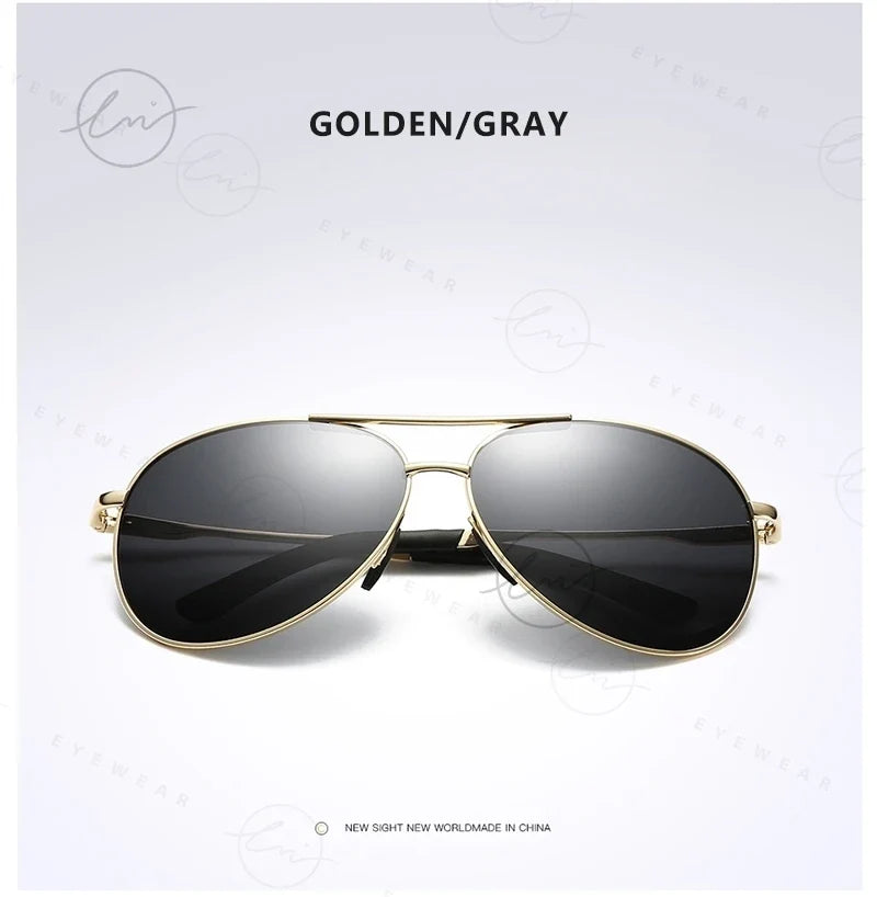 Classic Pilot Sunglasses Polarized Man Anti-Glare Safe Driving Glasses Woman Fishing Goggles Unisex UV400 Gafas De Sol