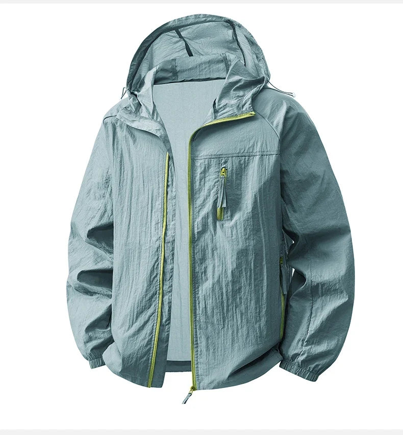Summer Windbreaker Men Women Lightweight Sun Protection Jacket Unisex Camping Climbing Hiking Outdoor Sports Anti-UV Coat