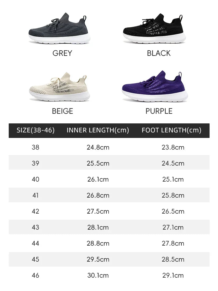 Unisex Running Sneakers Wide Toe Mesh Breathable Walking Shoes Non Slip Lace-Up Hiking Sneakers