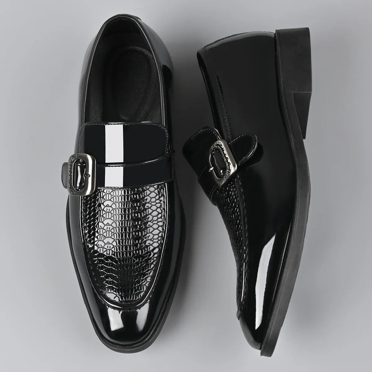 Party Wedding Oxford Footwear New Arrival Leather Men Casual Shoes Office Work Business Shoes Pointed Toe Loafers Brogue Shoes