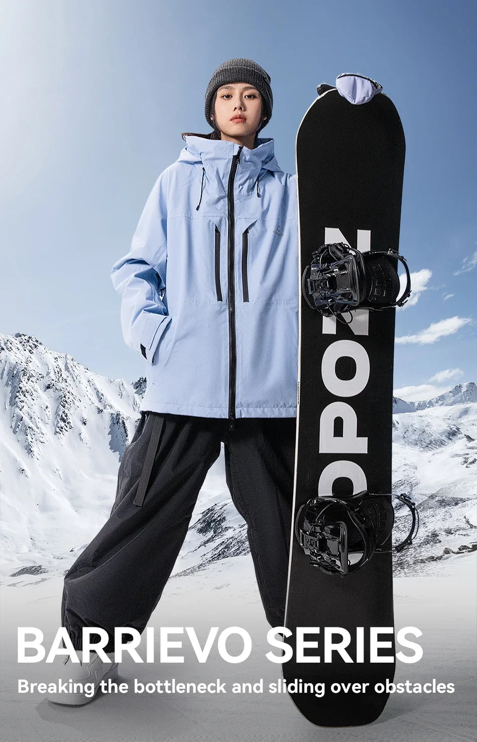 Thicken 3L Ski Jacket Men Women Windproof Waterproof Winter Ski Coat Ski Wear Solid Color Hooded Warm Snowboard Ski Suit