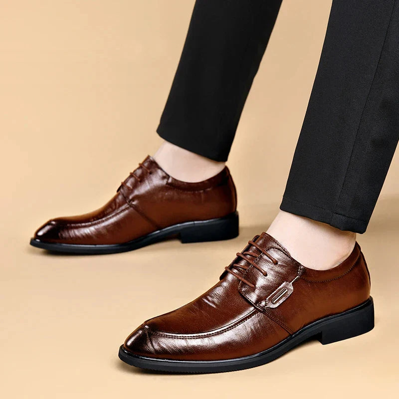 Men's Lace-Up Oxford Shoes outdoor Leather Business dress Formal shoes office Footwear big size 48 49 50