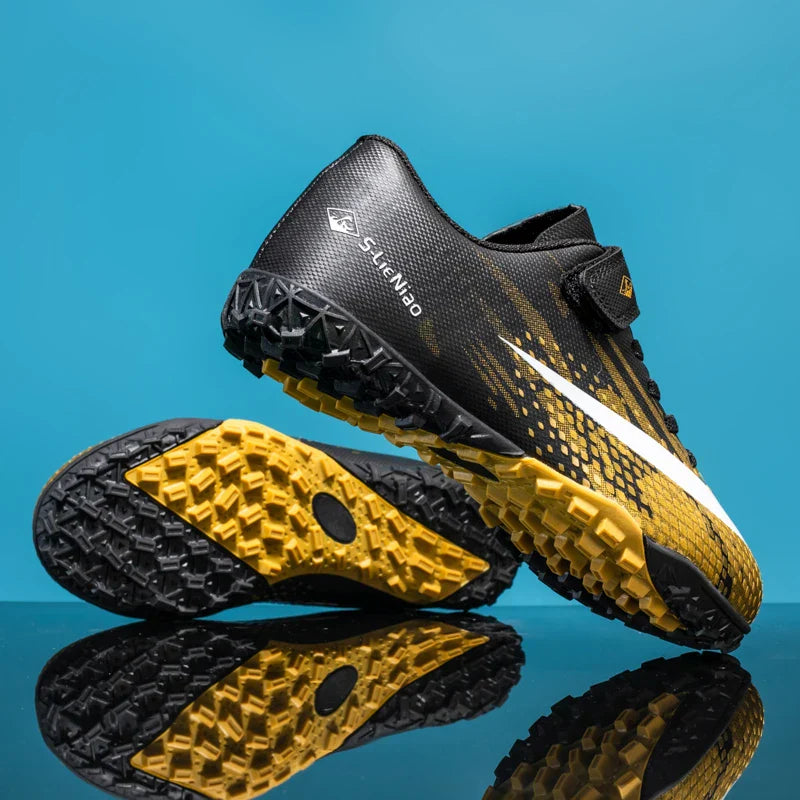 New Kids Professional Football Boots Training Shoes Soccer Shoes Turf Match Grass Ultralight Cleats Boys Non-Slip Drop Shipping