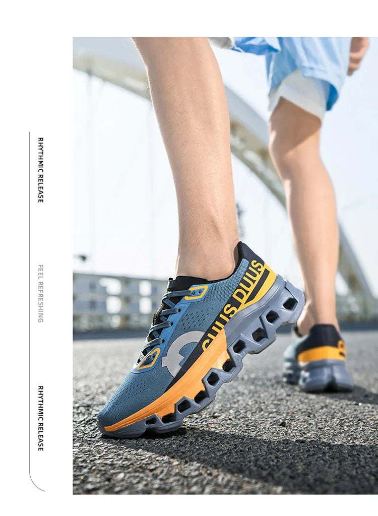 Men's Cushioning Running Shoes Lightweight Athletic Casual Sneakers Male Non-Slip Sports Shoes Outdoor Travel Walking Shoes
