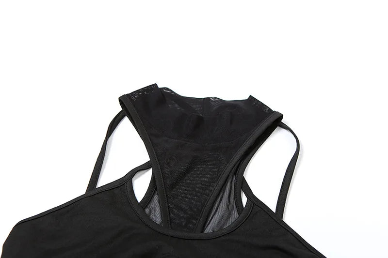 Bandage Hollow Out Sexy Cyber Y2k Bodysuits Gothic Techwear Mesh Patchwork Tops Female Glove Sleeve Mock Neck Bodysuit