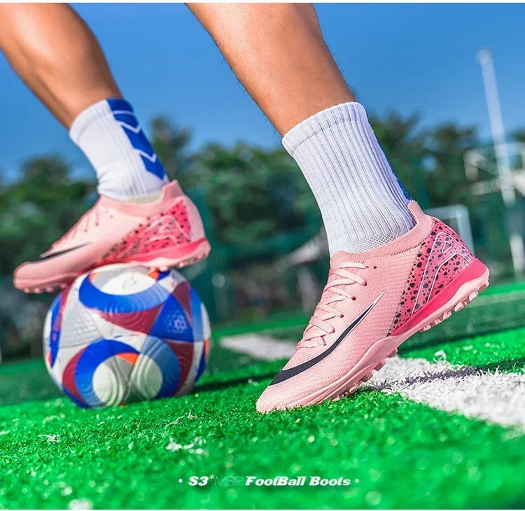 New Men Professional Unisex Soccer Shoes Sport Ultra-light Football Boots Cleats Grass Non-slip Training Match FG/TF