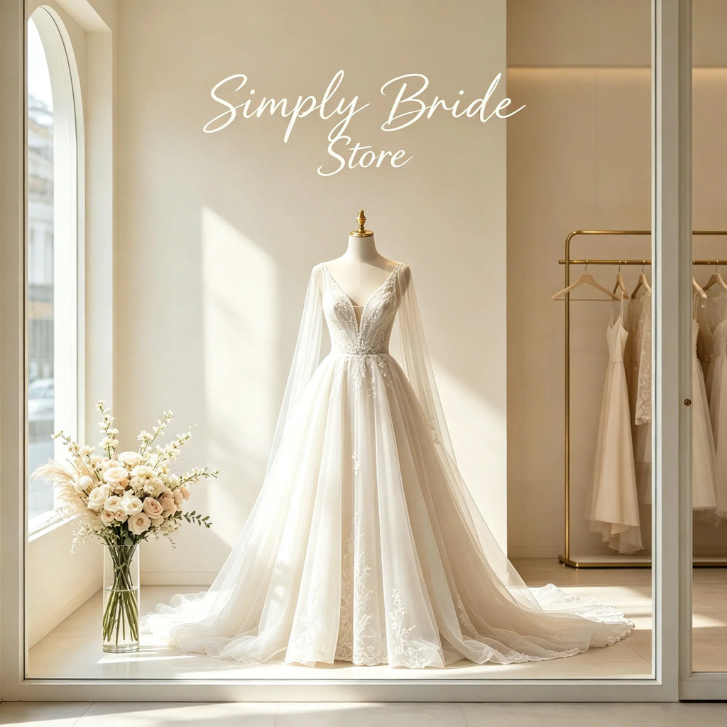 Simple White Chiffon Cape Maxi Dress Wedding Dress Beach Vacation Photoshoot Elegant Party Dresses Women's Formal Evening Gown