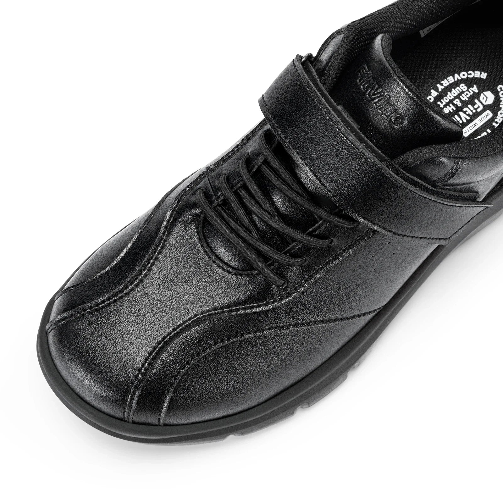 Men Wide Walking Shoes Casual Comfortable Oxford Shoe Lightweight Arch Support Non-Slip Leather Business Sneakers