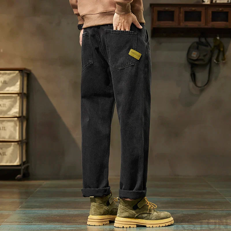 Black Jeans Men Harem Pants Loose Fit Denim Trousers Baggy Pants Mens Desinger Clothing Oversized 42 Cowboys 2024 New Kpop