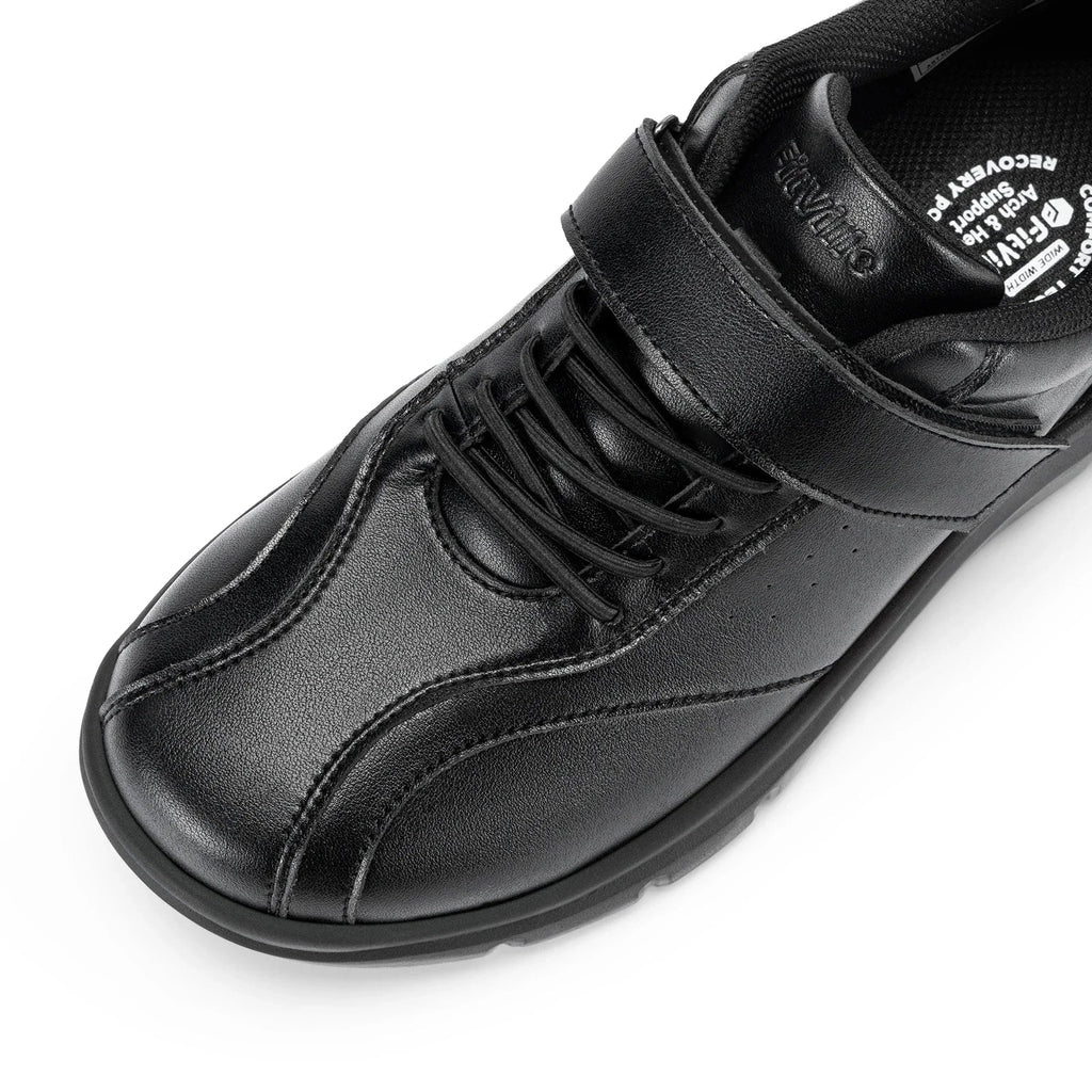 Men Wide Walking Shoes Casual Oxford Shoe Comfortable Lightweight Arch Support Non-Slip Leather Business Sneakers