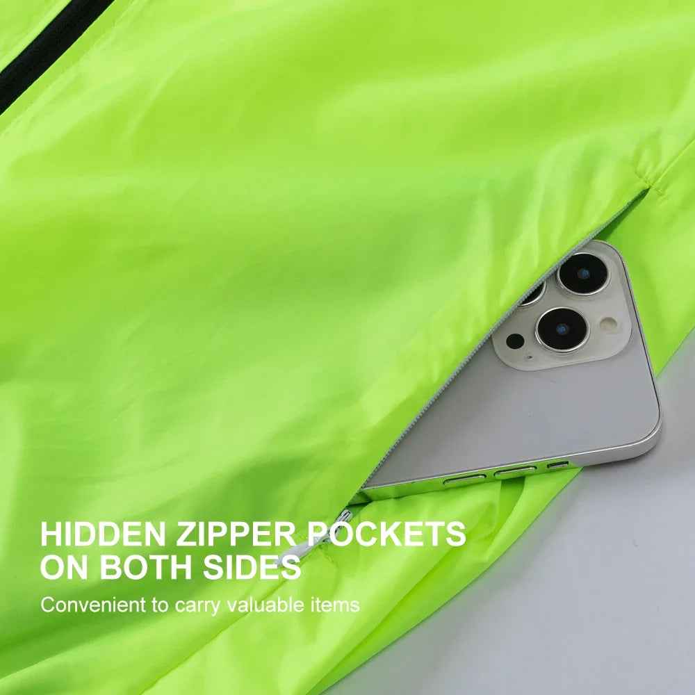 Cycling Windbreaker Windproof Waterproof Reflective Bicycle Jacket Ultralight MTB Road Bike Jersey Portable Cycling Coat