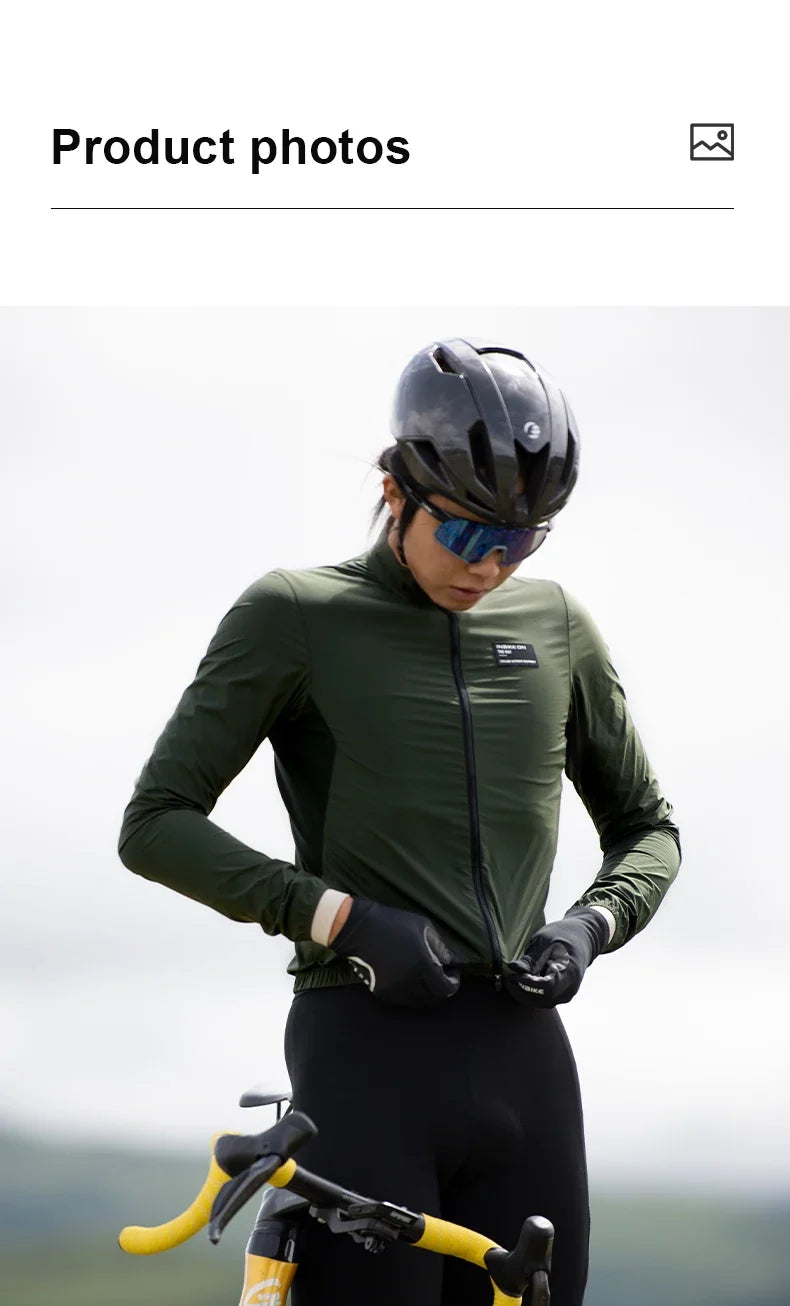 New Cycling Jacket Men's Windproof Cycling Jacket Road Bike Waterproof Jacket Double-ended Zipper Cycling Equipment