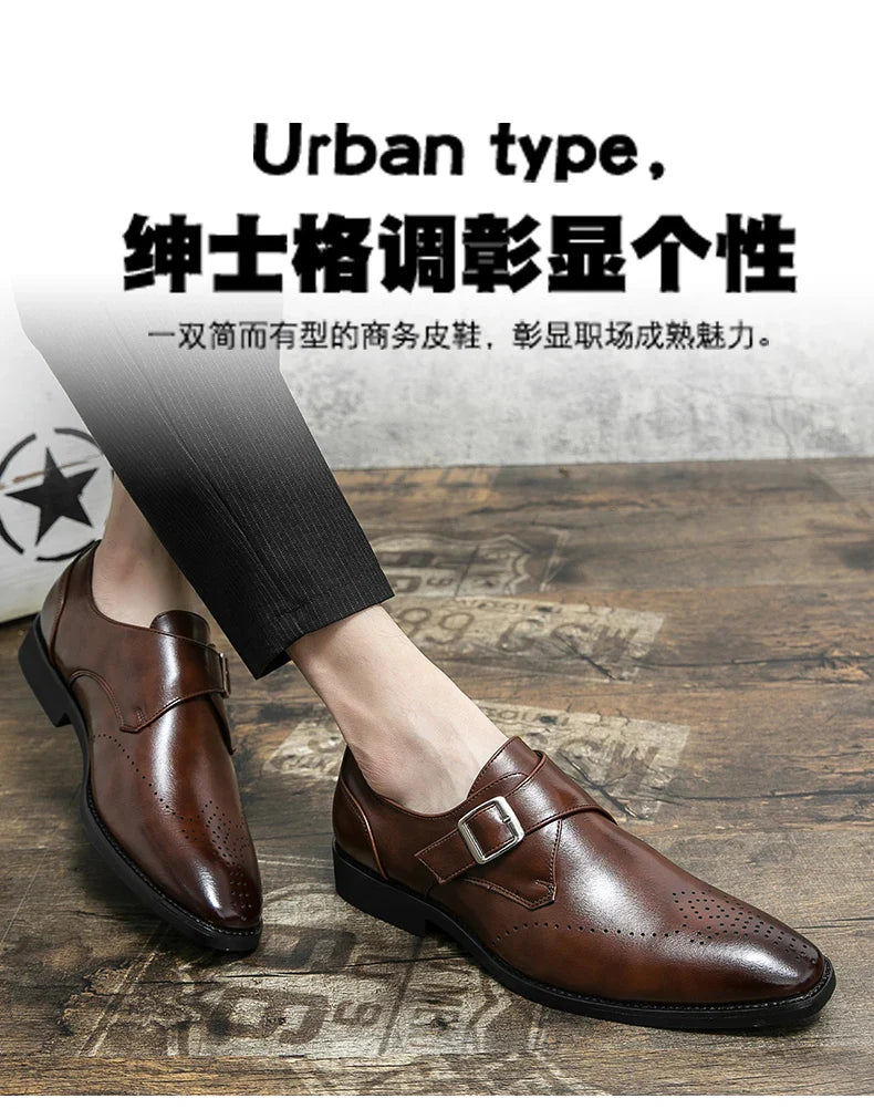 Leather Shoes For Man Loafers Casual Fashion Business Formal Shoes wedding Big Size Designer Shoes High Quality