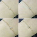 GRA Certified D VVS1 Moissanite Bracelets for Women 14-20cm Dainty Matching s925 Sterling Silver Plated 18k Bracelet