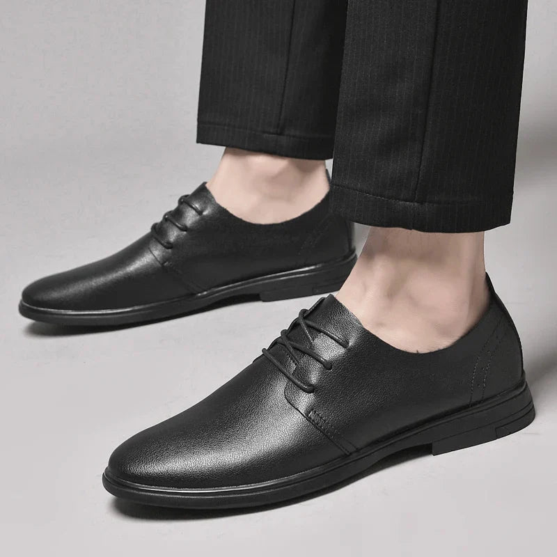 Classic Dress Mens Flats for Wedding Men Oxfords Shoes Fashion Casual Footwear Men New Genuine Leather for Male Walking Shoes