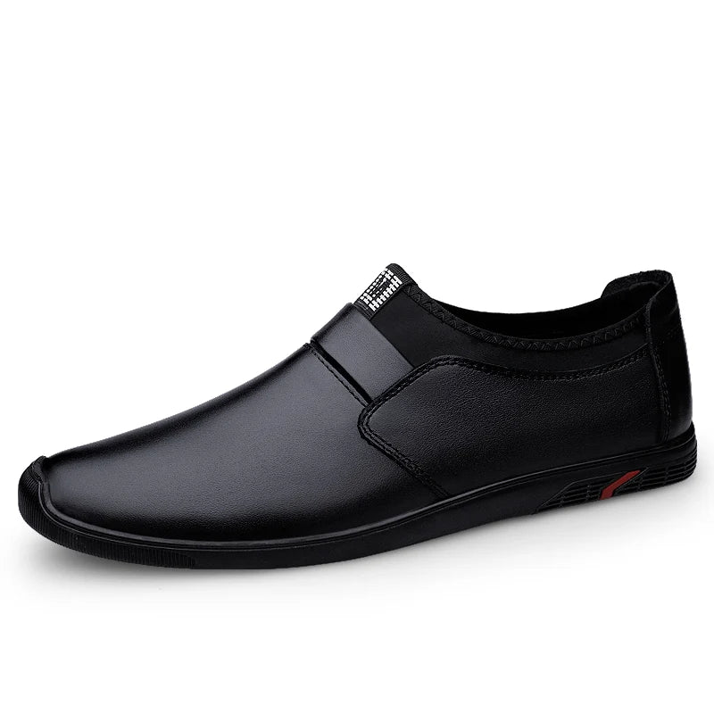 Upscale Genuine Leather Men Loafers Brown Black Cow Leather Penny Loafers Adult Office Career Mens Shoes Sneakers Driving Shoes