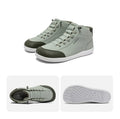 Mid Top Barefoot Shoes Mens Womens Wide Toe Ankle Boots Outdoor Non-Slip Artificial Leather Shoes