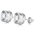 Real 2 Carat D Color Moissanite Earrings 로듐 For Women Gold Color 100% 925 Sterling Silver Sparkling Fine Jewelry