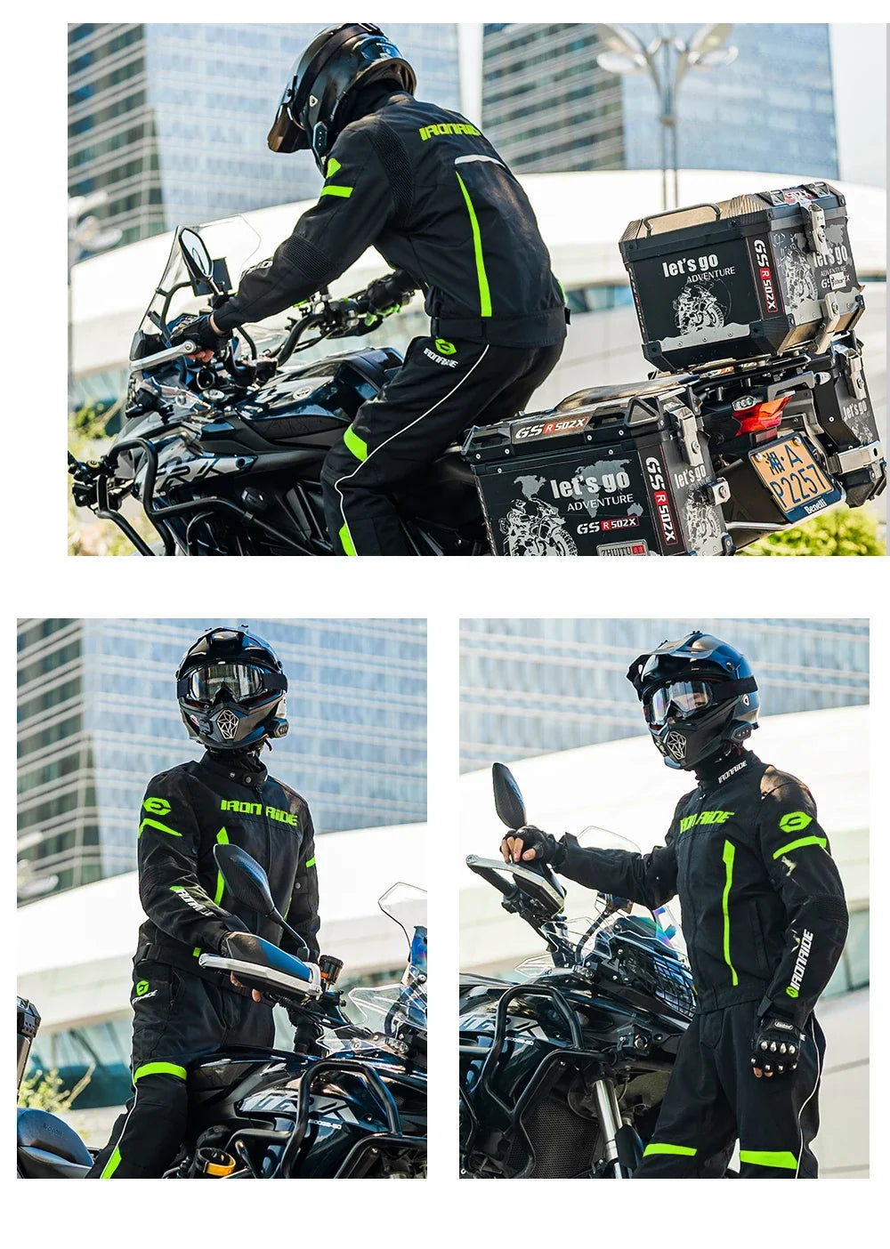 Motorcycle Jacket Waterproof Motorcross Jacket Pants Moto Jacket Windproof Riding Motorbike Clothes With Protective Gear M-3XL