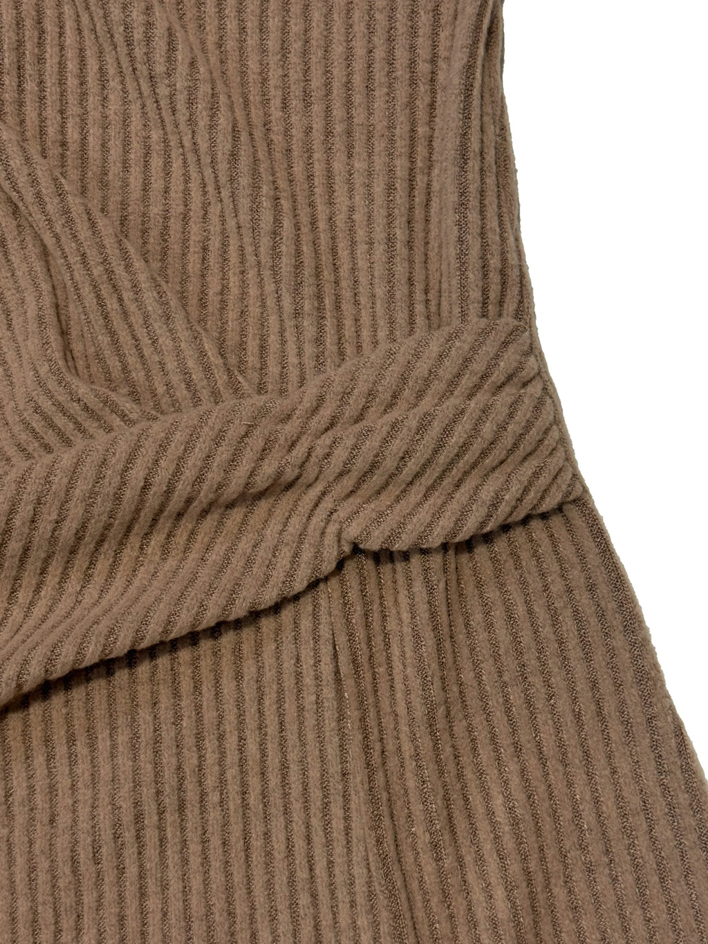 Women's Solid Color Round Neck Belted Slit Hem Midi Dress Casual Long Sleeve Shift Office Autumn