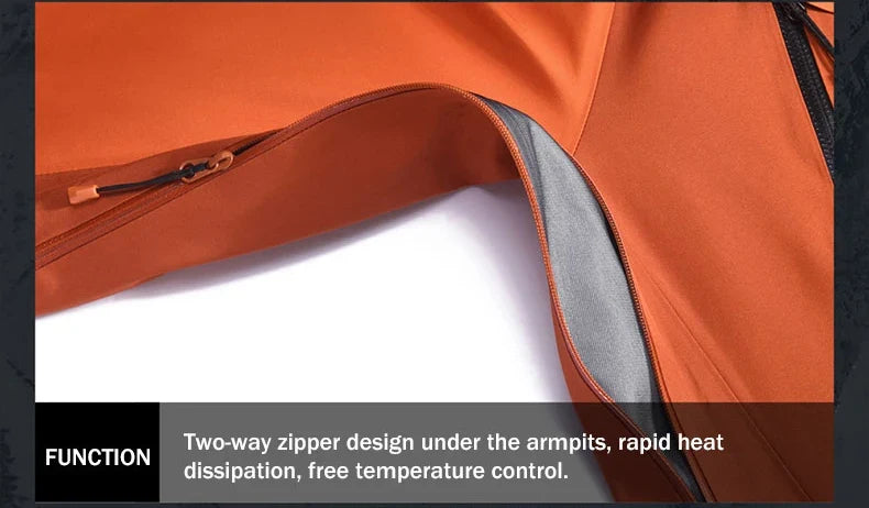 Mont-X Hard Shell Jacket GTX Rainstorm Waterproof Hooded Coats Outdoor Professional Mountaineering Jackets KG2441135