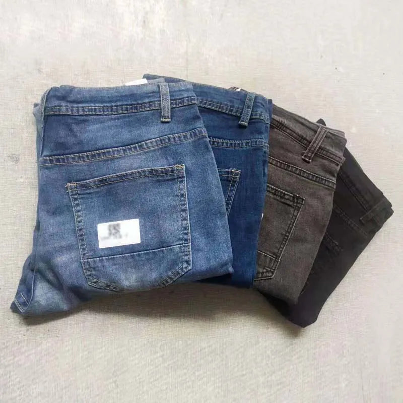 Men's Fashion Ripped Jeans Streetwear Mens Black Jeans