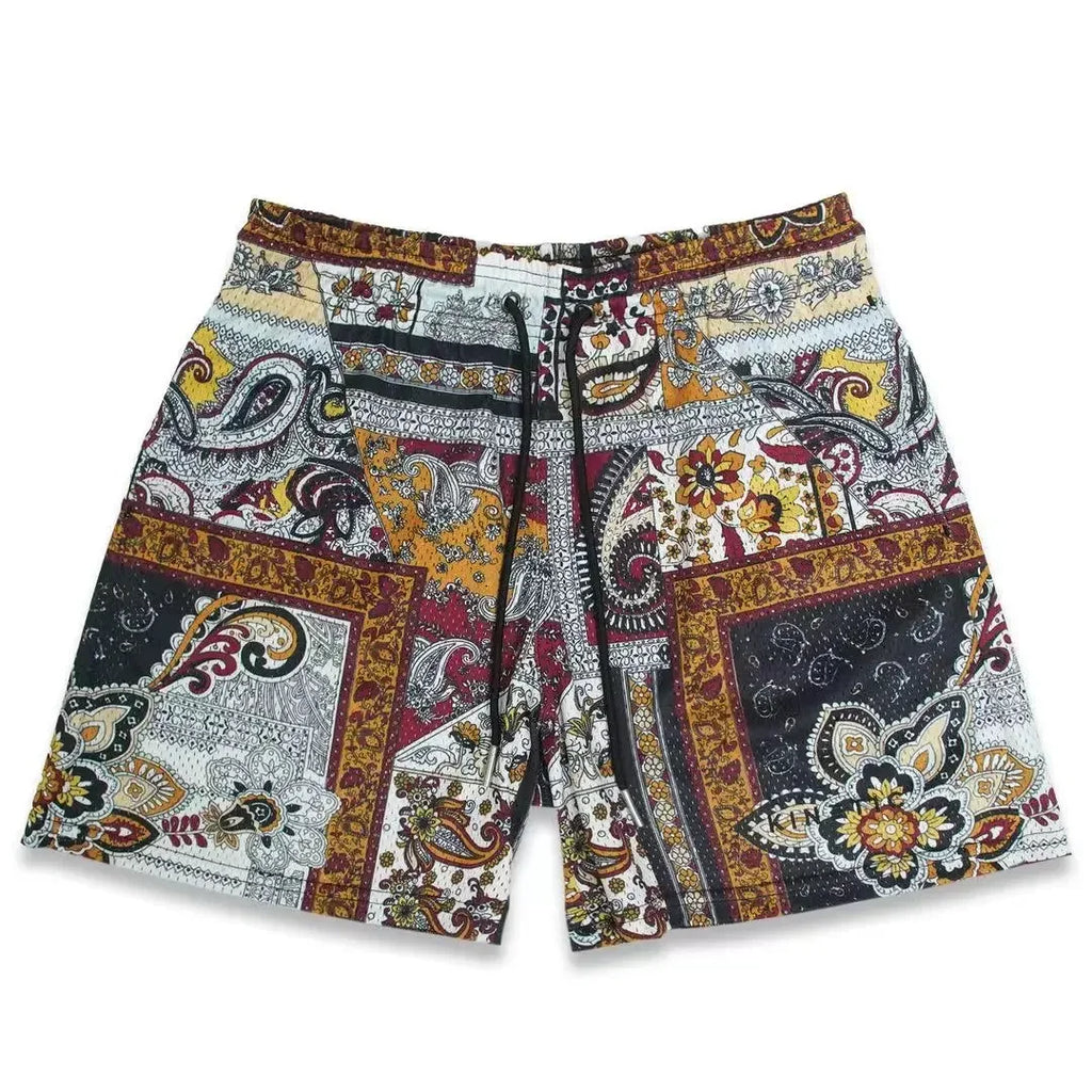 Summer Mens Sports Gym Fitness Running Basketball Short Pants Quick Dry Mesh Trend Jogger Beach Casual Motorcycle Shorts