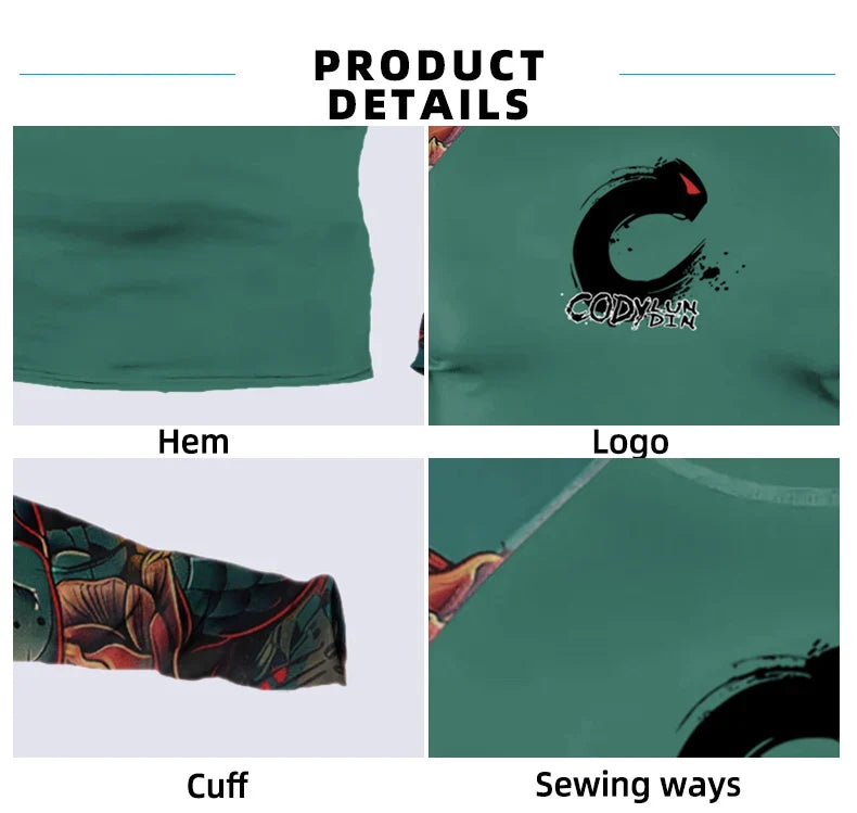Men's Sports T -shirt Quickly Drying Bodybuilding Fitness Tight Rashguard UV Protection Swimsuit Swimming Shirt Surfing Rash