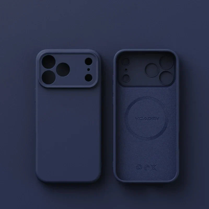 Matte Skin Liquid Silicone Case for Iphone 17 Pro Max Magnetic Magsafe Wireless Charging Candy Bumper for Iphone 17 Air 17pro