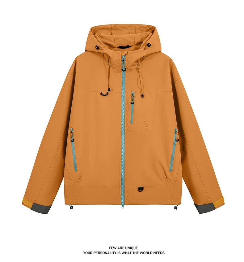 Men's Women's Waterproof Hiking Jacket Trekking Camping Mountaineering Windbreaker Unisex Outdoor Sport Windproof Rain Coat