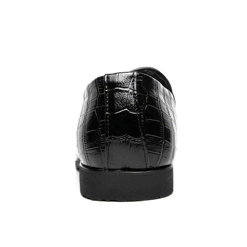 2024 High Quality Casual Leather 38~48 Designer Mens Dress Wedding Black Fashion Office Business Loafers Formal Shoes for Men