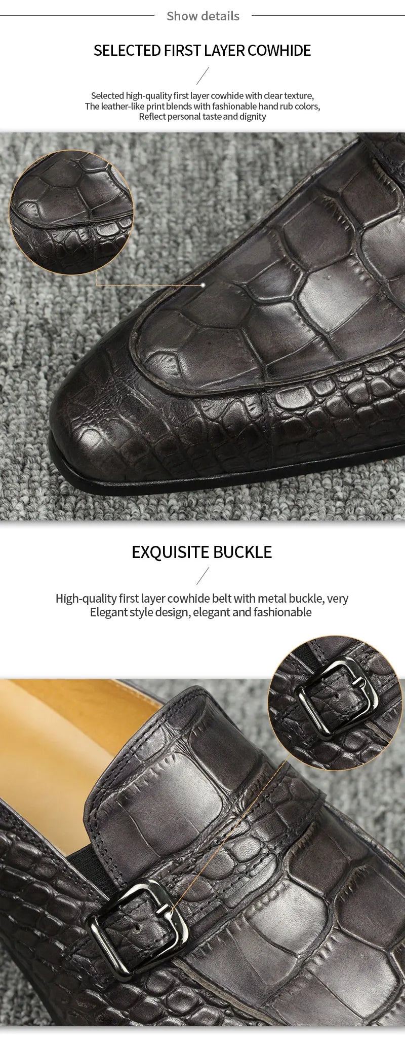 Men Genuine Leather Oxford Shoes|Formal&Casual Dress Shoes|Comfortable Driving Shoes|Handcrafted Men's Business & Party Footwear