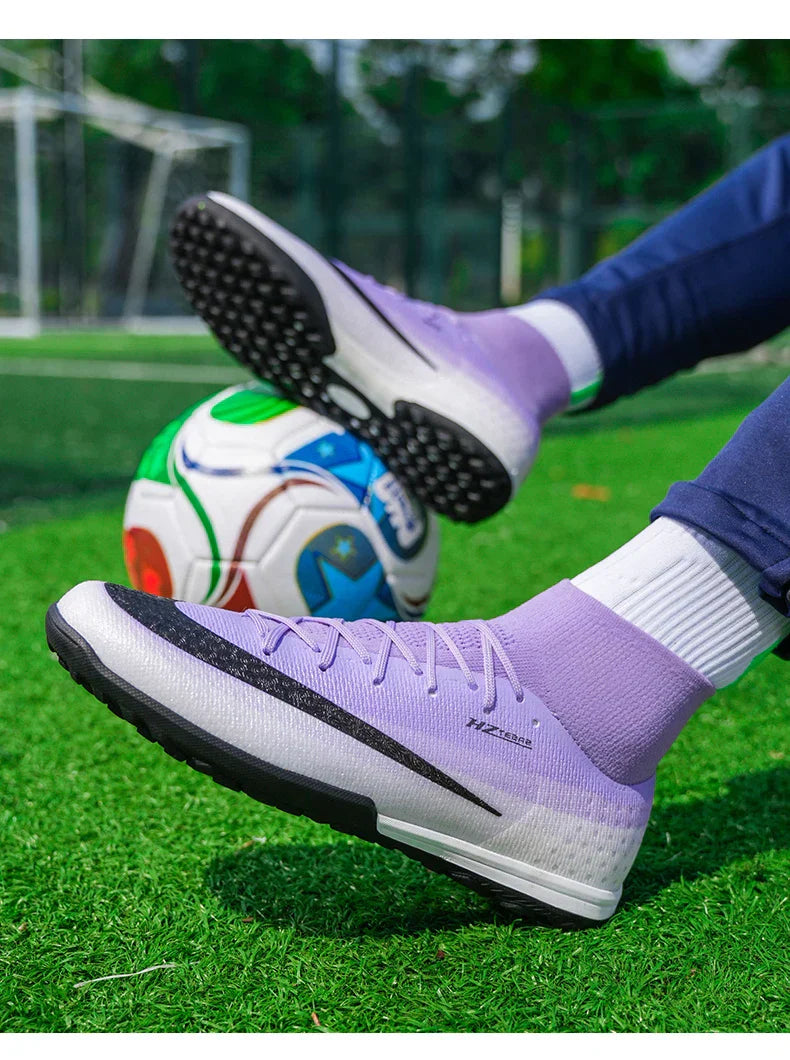 New Men Soccer Shoes Hot Sale Football Boots Women Professional TF/FG Sneakers Unisex High-quality Futsal Cleats Ultralight