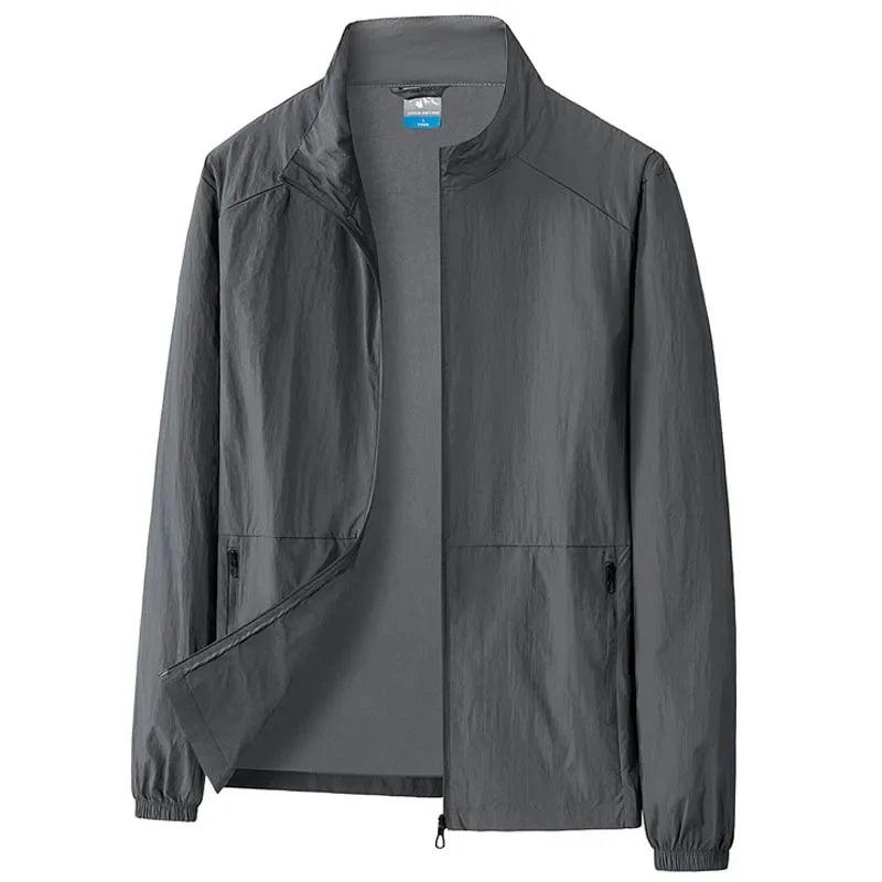 Oversize 7XL 8XL Summer UV Sun Protection Light Jacket Men Outwear Sport Cycling Hiking Fishing Coat Men Resistant Skin Clothing