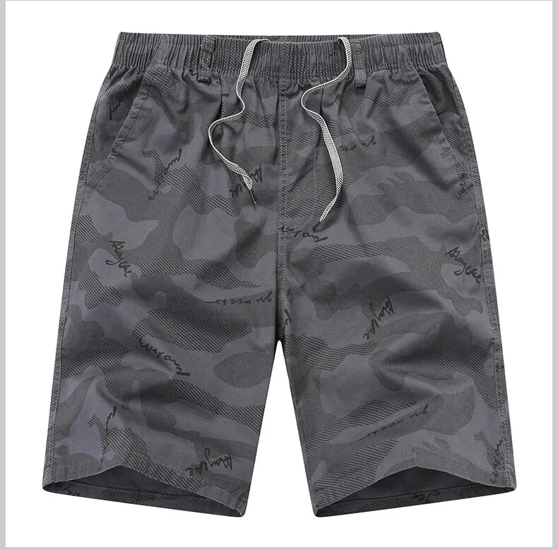 Men's Sweat Shorts Relaxed Fit Mens Cargo Shorts Casual Camo Shorts Drawstring Cotton Shorts Stretch Elastic Waist