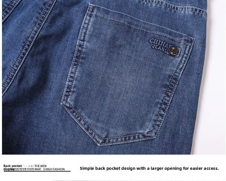 Men's New Fashion Business Jeans for Autumn and Winter  Classic Style Casual Stretch Slim Jeans  Men's Brand Jeans Jeans Pants